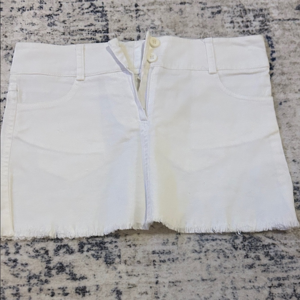 Women's White Jean Shorts
